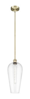 Chelsea - 1 Light - 8 inch - Antique Brass - Stem hung - Mini Pendant (3442|616-1S-AB-G456-8CL)