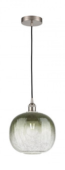 Brookhaven Sphere - 1 Light - 11 inch - Brushed Satin Nickel - Cord hung - Mini Pendant (3442|616-1P-SN-G481-10SL)