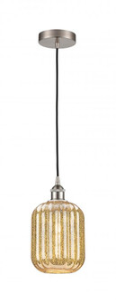 Preston Cylinder - 1 Light - 7 inch - Brushed Satin Nickel - Cord hung - Mini Pendant (3442|616-1P-SN-G460-7ME)