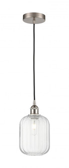 Preston Cylinder - 1 Light - 7 inch - Brushed Satin Nickel - Cord hung - Mini Pendant (3442|616-1P-SN-G460-7CL)
