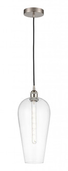Chelsea - 1 Light - 8 inch - Brushed Satin Nickel - Cord hung - Mini Pendant (3442|616-1P-SN-G456-8CL)