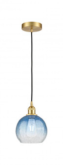 Brookhaven Globe - 1 Light - 8 inch - Satin Gold - Cord hung - Mini Pendant (3442|616-1P-SG-G483-8SB)