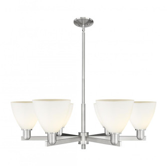 Bristol - 6 Light - 37 inch - Satin Nickel - Stem hung - Chandelier (3442|716-6CR-SN-GBD-751)