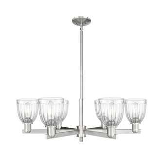 Brookfield - 6 Light - 36 inch - Satin Nickel - Stem hung - Chandelier (3442|716-6CR-SN-G442)