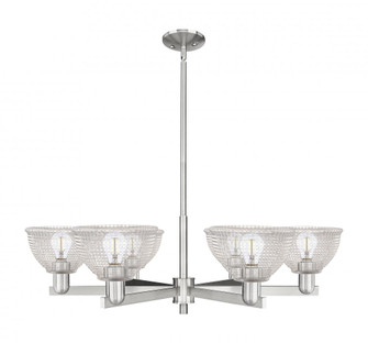 Arietta - 6 Light - 38 inch - Satin Nickel - Stem hung - Chandelier (3442|716-6CR-SN-G422)