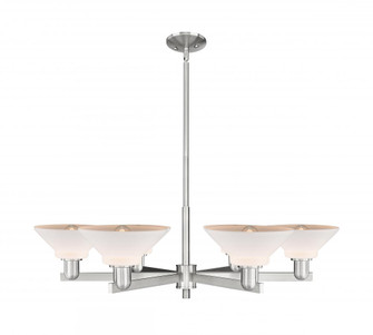 Orwell - 6 Light - 38 inch - Satin Nickel - Stem hung - Chandelier (3442|716-6CR-SN-G131)
