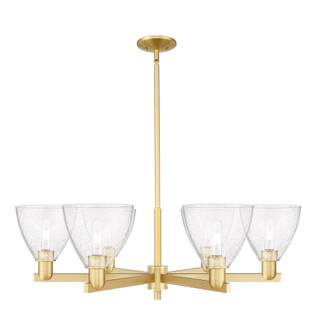 Bristol - 6 Light - 37 inch - Satin Gold - Stem hung - Chandelier (3442|716-6CR-SG-GBD-754)