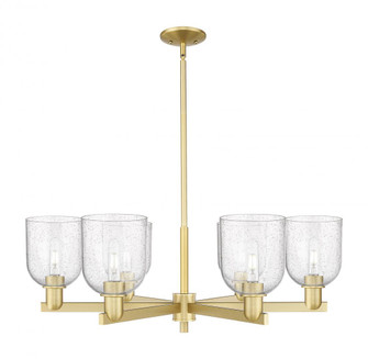 Bella - 6 Light - 35 inch - Satin Gold - Stem hung - Chandelier (3442|716-6CR-SG-G558-6SDY)