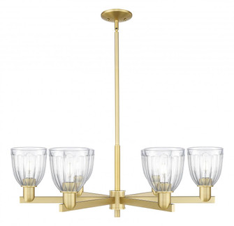 Brookfield - 6 Light - 36 inch - Satin Gold - Stem hung - Chandelier (3442|716-6CR-SG-G442)