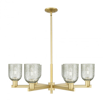 Caledonia - 6 Light - 35 inch - Satin Gold - Stem hung - Chandelier (3442|716-6CR-SG-G259)