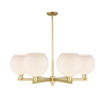 Athens - 6 Light - 40 inch - Satin Gold - Stem hung - Chandelier (3442|716-6CR-SG-G121-10)