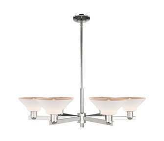Orwell - 6 Light - 38 inch - Polished Nickel - Stem hung - Chandelier (3442|716-6CR-PN-G131)