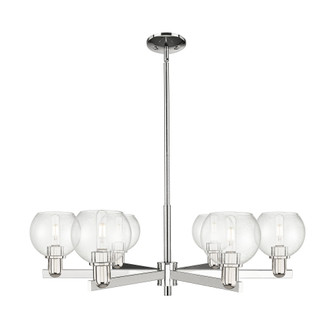 Athens - 6 Light - 36 inch - Polished Nickel - Stem hung - Chandelier (3442|716-6CR-PN-G124-6)