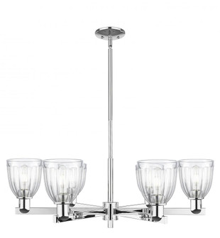 Brookfield - 6 Light - 36 inch - Polished Chrome - Stem hung - Chandelier (3442|716-6CR-PC-G442)
