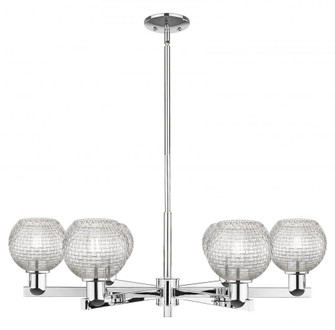 Athens - 6 Light - 36 inch - Polished Chrome - Stem hung - Chandelier (3442|716-6CR-PC-G122C-6CL)