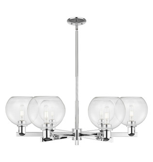 Athens - 6 Light - 38 inch - Polished Chrome - Stem hung - Chandelier (3442|716-6CR-PC-G122-8)