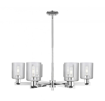 Cobbleskill - 6 Light - 35 inch - Polished Chrome - Stem hung - Chandelier (3442|716-6CR-PC-G112)