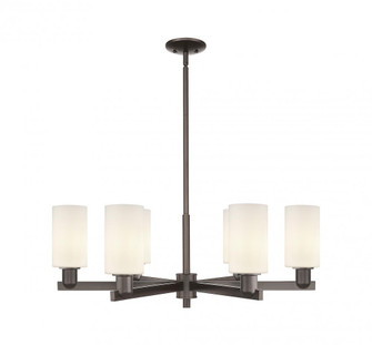 Clymer - 6 Light - 34 inch - Oil Rubbed Bronze - Stem hung - Chandelier (3442|716-6CR-OB-G801)