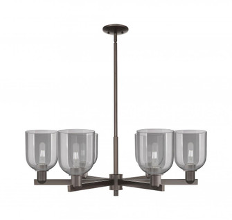 Bella - 6 Light - 35 inch - Oil Rubbed Bronze - Stem hung - Chandelier (3442|716-6CR-OB-G558-6SM)