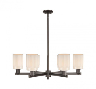 Hadley - 6 Light - 34 inch - Oil Rubbed Bronze - Stem hung - Chandelier (3442|716-6CR-OB-G341)