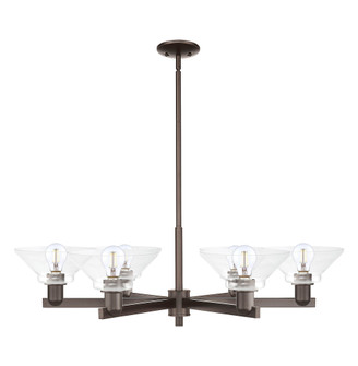 Orwell - 6 Light - 38 inch - Oil Rubbed Bronze - Stem hung - Chandelier (3442|716-6CR-OB-G132)