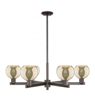 Athens - 6 Light - 36 inch - Oil Rubbed Bronze - Stem hung - Chandelier (3442|716-6CR-OB-G128-6)