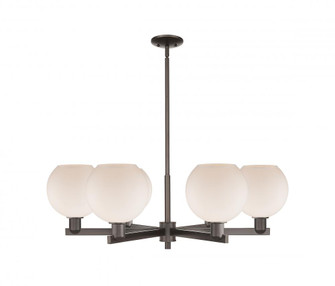 Athens - 6 Light - 38 inch - Oil Rubbed Bronze - Stem hung - Chandelier (3442|716-6CR-OB-G121-8)