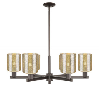 Cobbleskill - 6 Light - 35 inch - Oil Rubbed Bronze - Stem hung - Chandelier (3442|716-6CR-OB-G116)