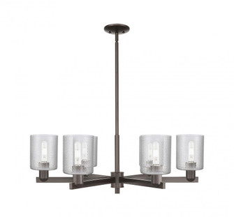 Cobbleskill - 6 Light - 35 inch - Oil Rubbed Bronze - Stem hung - Chandelier (3442|716-6CR-OB-G112)