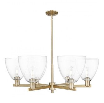 Bristol - 6 Light - 39 inch - Champagne Bronze - Stem hung - Chandelier (3442|716-6CR-CB-GBD-92)