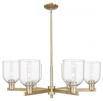 Bella - 6 Light - 35 inch - Champagne Bronze - Stem hung - Chandelier (3442|716-6CR-CB-G558-6CL)