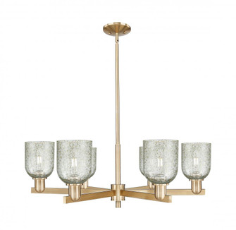 Caledonia - 6 Light - 35 inch - Champagne Bronze - Stem hung - Chandelier (3442|716-6CR-CB-G259)