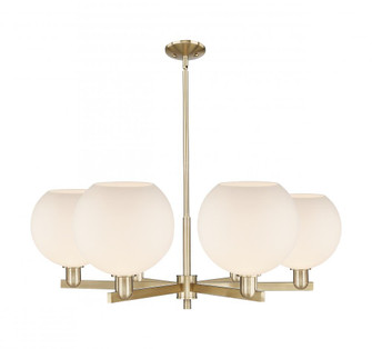 Athens - 6 Light - 40 inch - Champagne Bronze - Stem hung - Chandelier (3442|716-6CR-CB-G121-10)