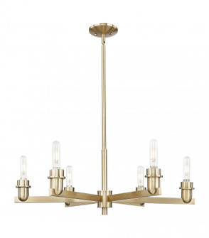 Arcadia - 6 Light - 32 inch - Champagne Bronze - Chandelier (3442|716-6CR-CB)