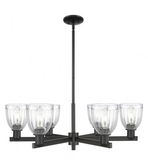 Brookfield - 6 Light - 36 inch - Matte Black - Stem hung - Chandelier (3442|716-6CR-BK-G442)