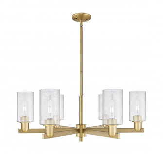 Clymer - 6 Light - 34 inch - Brushed Brass - Stem hung - Chandelier (3442|716-6CR-BB-G804)