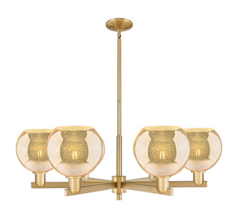 Athens - 6 Light - 38 inch - Brushed Brass - Stem hung - Chandelier (3442|716-6CR-BB-G128-8)