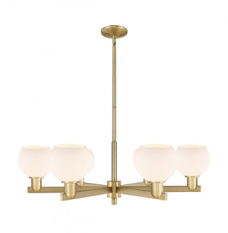 Athens - 6 Light - 36 inch - Brushed Brass - Stem hung - Chandelier (3442|716-6CR-BB-G121-6)