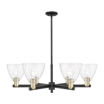 Bristol - 6 Light - 37 inch - Black Antique Brass - Stem hung - Chandelier (3442|716-6CR-BAB-GBD-752)