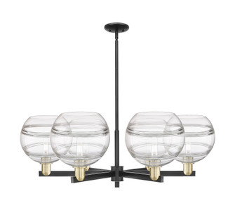 Rochester - 6 Light - 40 inch - Black Antique Brass - Stem hung - Chandelier (3442|716-6CR-BAB-G556-10CL)