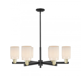 Hadley - 6 Light - 34 inch - Black Antique Brass - Stem hung - Chandelier (3442|716-6CR-BAB-G341)