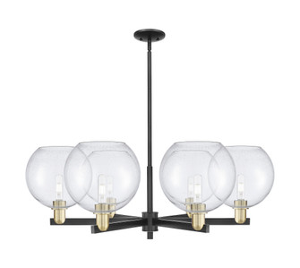 Athens - 6 Light - 40 inch - Black Antique Brass - Stem hung - Chandelier (3442|716-6CR-BAB-G124-10)