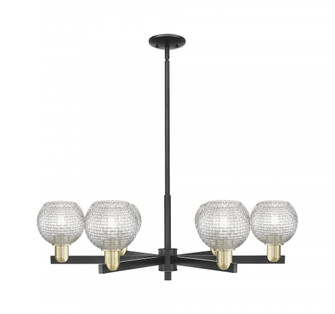 Athens - 6 Light - 36 inch - Black Antique Brass - Stem hung - Chandelier (3442|716-6CR-BAB-G122C-6CL)