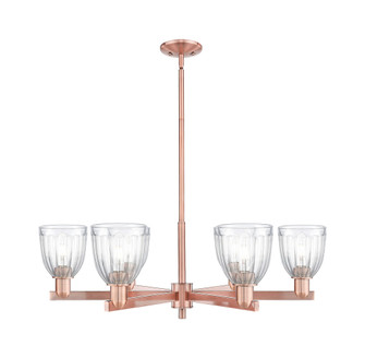 Brookfield - 6 Light - 36 inch - Antique Copper - Stem hung - Chandelier (3442|716-6CR-AC-G442)
