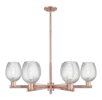 Salina - 6 Light - 36 inch - Antique Copper - Stem hung - Chandelier (3442|716-6CR-AC-G292)