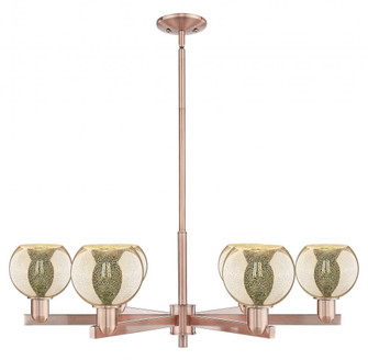 Athens - 6 Light - 36 inch - Antique Copper - Stem hung - Chandelier (3442|716-6CR-AC-G128-6)