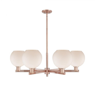 Athens - 6 Light - 38 inch - Antique Copper - Stem hung - Chandelier (3442|716-6CR-AC-G121-8)