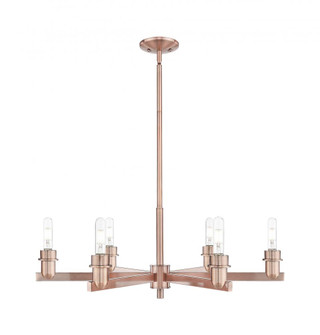 Arcadia - 6 Light - 32 inch - Antique Brass - Chandelier (3442|716-6CR-AC)