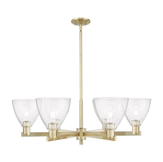 Bristol - 6 Light - 37 inch - Antique Brass - Stem hung - Chandelier (3442|716-6CR-AB-GBD-754)