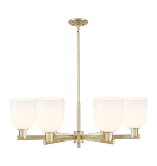 Bella - 6 Light - 35 inch - Antique Brass - Stem hung - Chandelier (3442|716-6CR-AB-G558-6GWH)